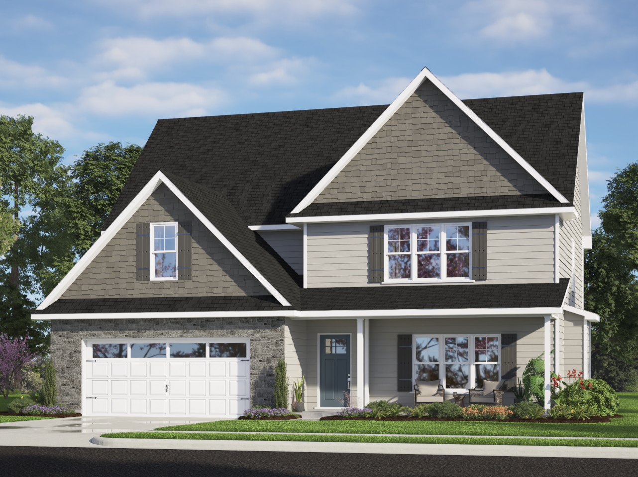 Home design illustration for Hudson Village in Wayne County, North Carolina