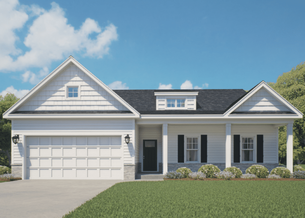 Bailey Elevation A exterior illustration by Ben Stout Construction