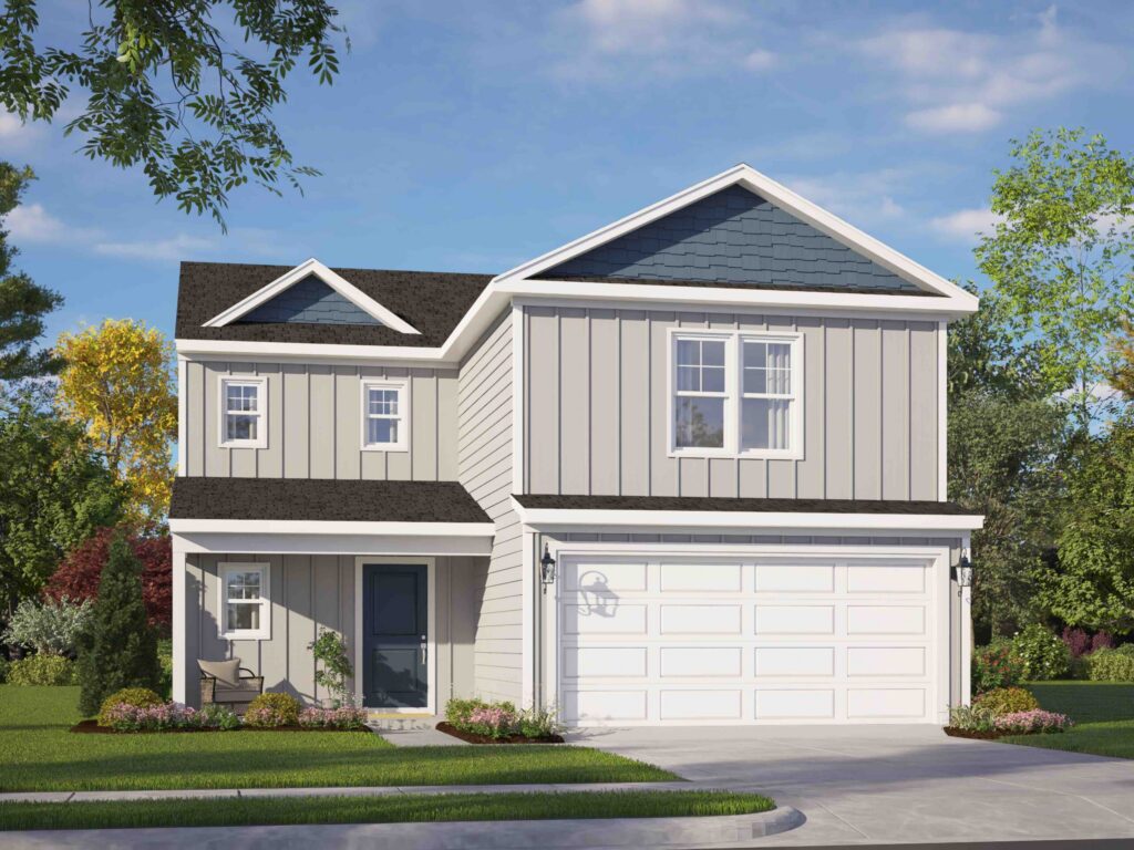 Bonnet plan exterior illustration by Ben Stout Construction