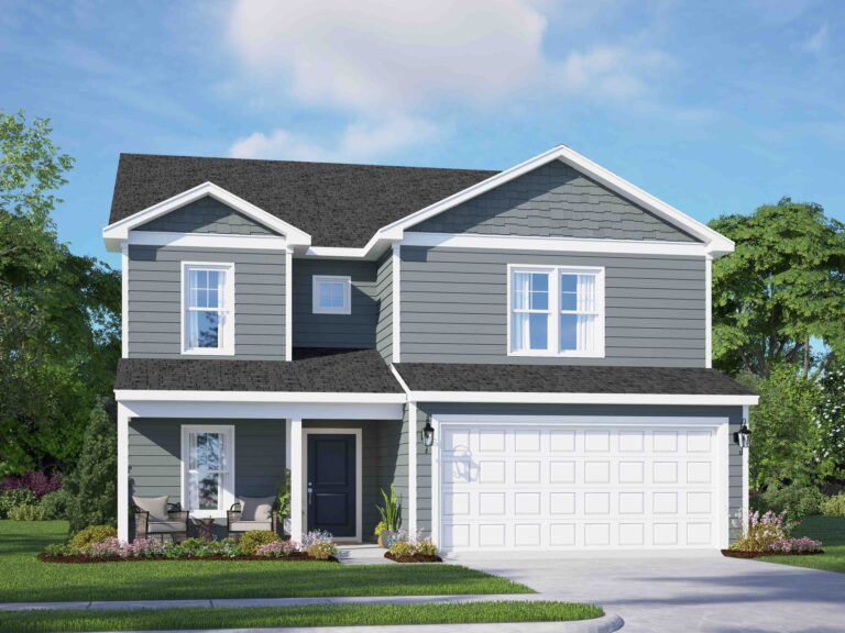 Dogwood plan exterior illustration by Ben Stout Construction