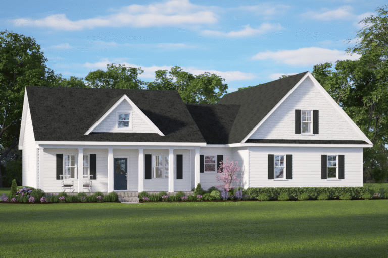 Ivey floor plan exterior design illustration by Ben Stout Construction