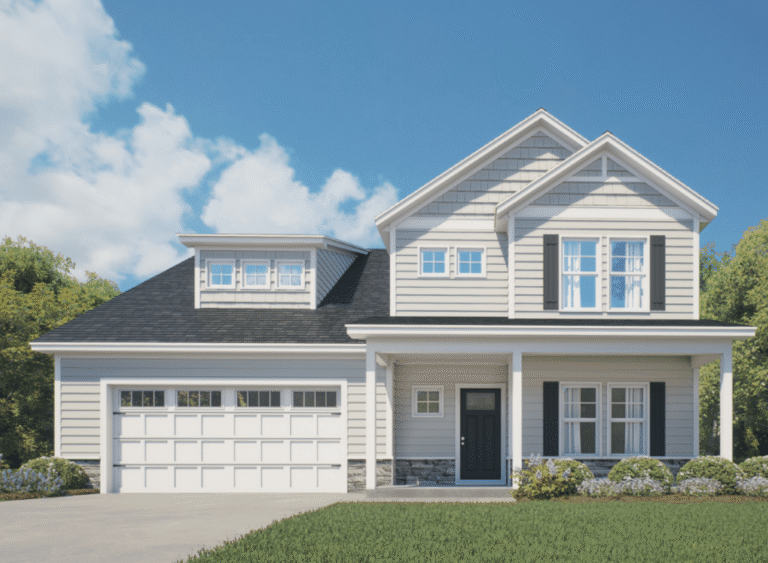 Kingston floor plan exterior design illustration by Ben Stout Construction