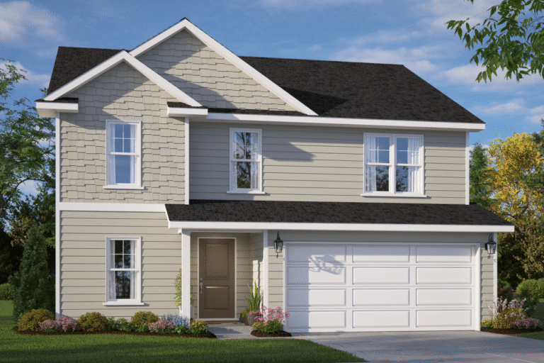 Longleaf floor plan exterior design illustration by Ben Stout Construction