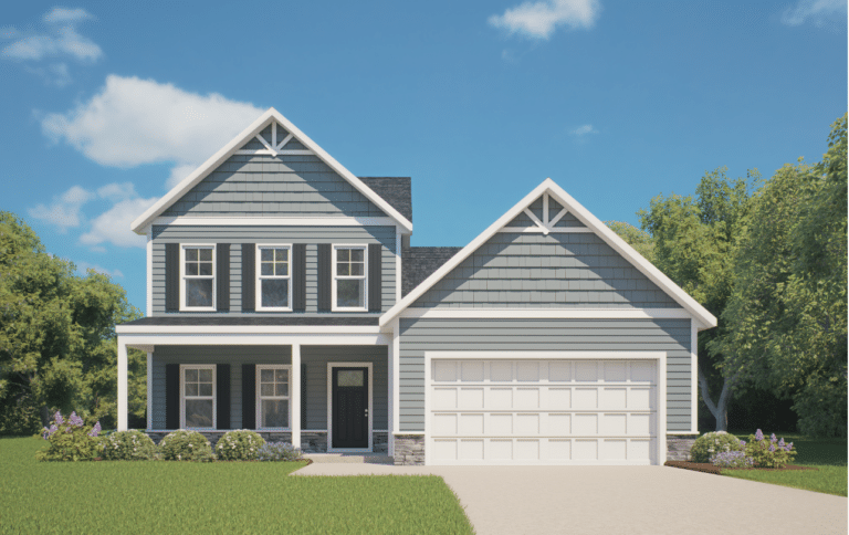 Magnolia A exterior illustration by Ben Stout Construction