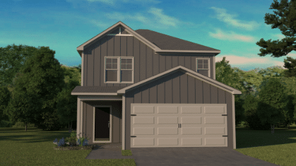 Piedmont plan exterior illustration by Ben Stout Construction