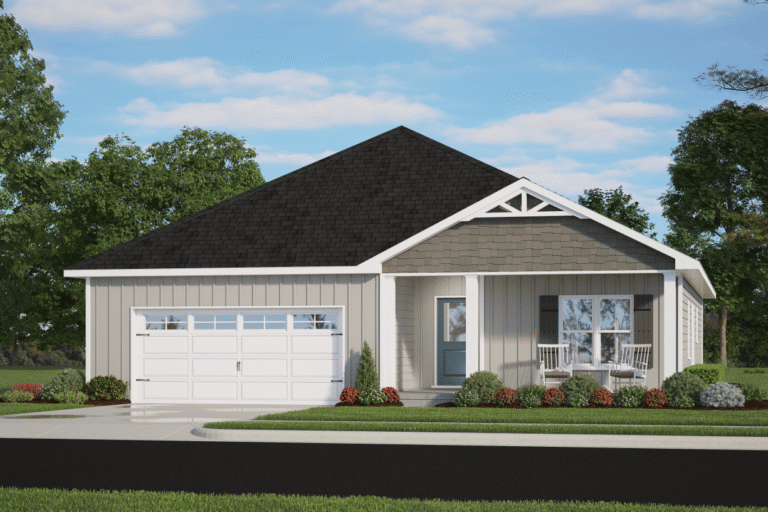 Pyper floor plan exterior design illustration by Ben Stout Construction