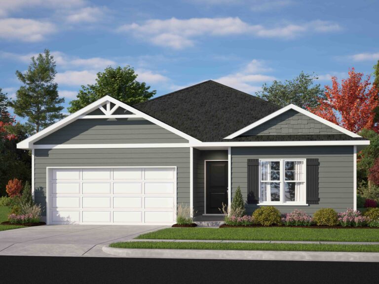 Sunset plan exterior illustration by Ben Stout Construction
