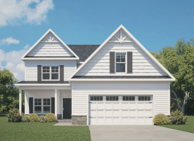 Williams floor plan exterior design illustration by Ben Stout Construction
